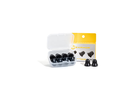 EARMOR S30 Replacement Memory Foam Eartips | High-Density Noise Isolation (4 Pairs)