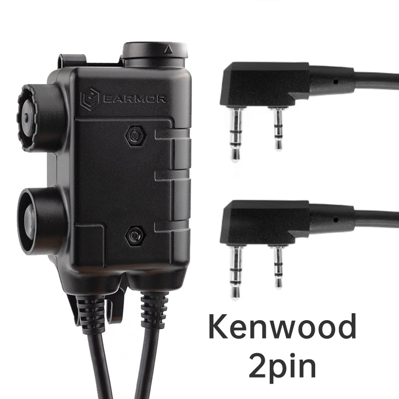 EARMOR M56 Dual Channel PTT Kenwood 2-Pin