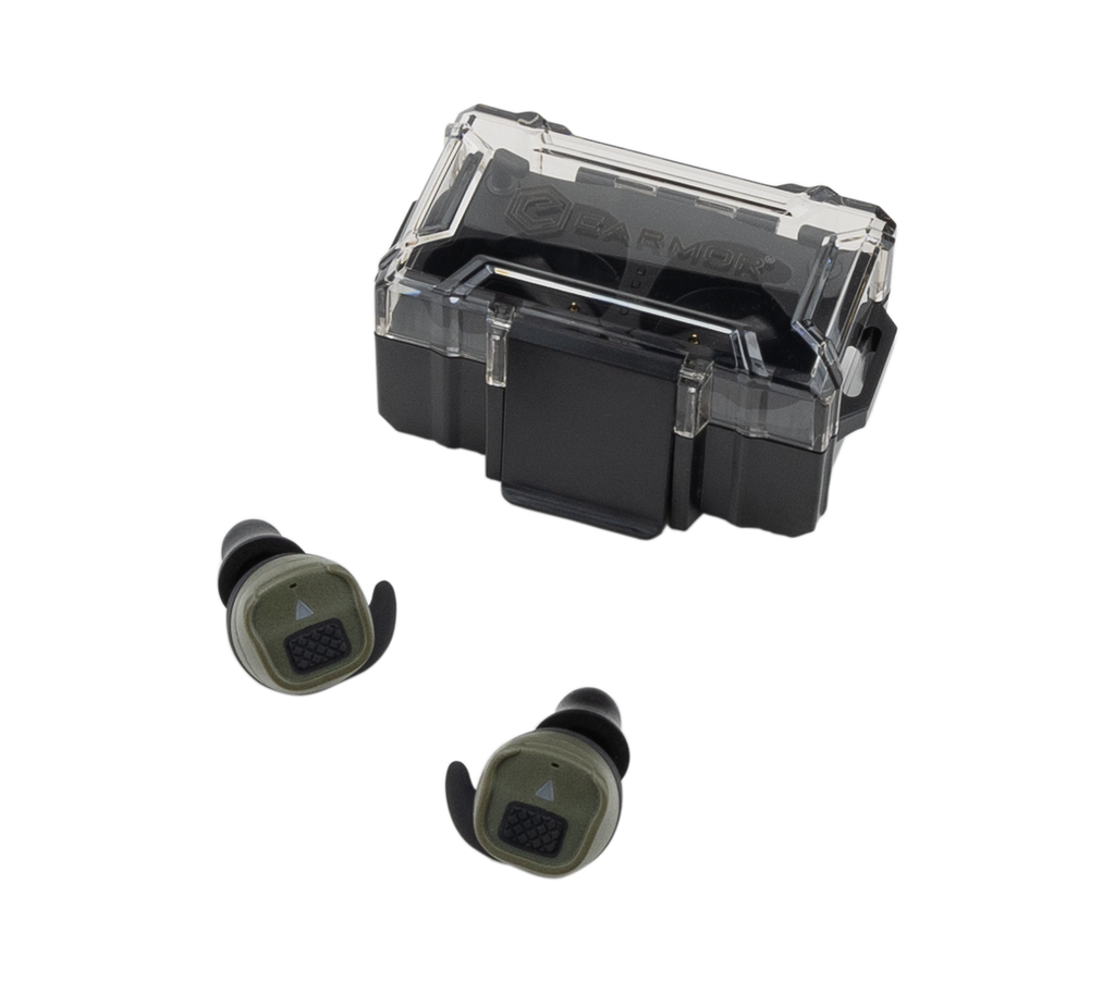 EARMOR M20T PRO Electronic Earplugs - Professional Hearing Protection for hunting & shooting - foliage green