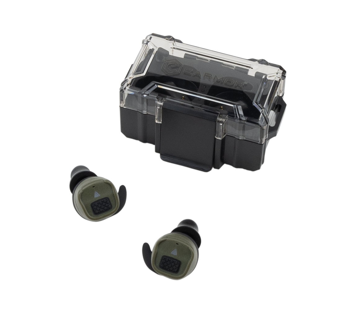 EARMOR M20T PRO Electronic Earplugs - Professional Hearing Protection for hunting & shooting - foliage green