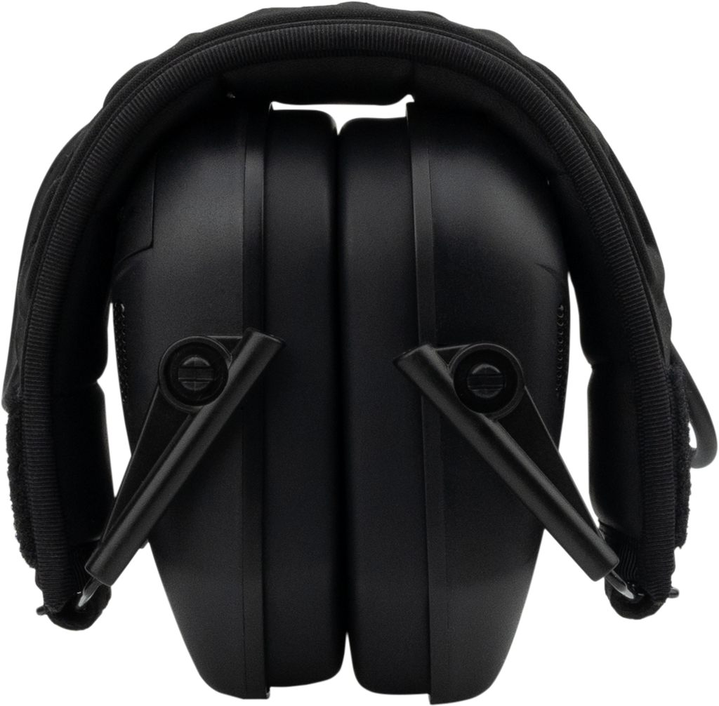 EARMOR M300A Tactical Black earmuffs shown from multiple angles.