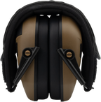 EARMOR M300A Coyote Brown earmuffs shown from multiple angles.