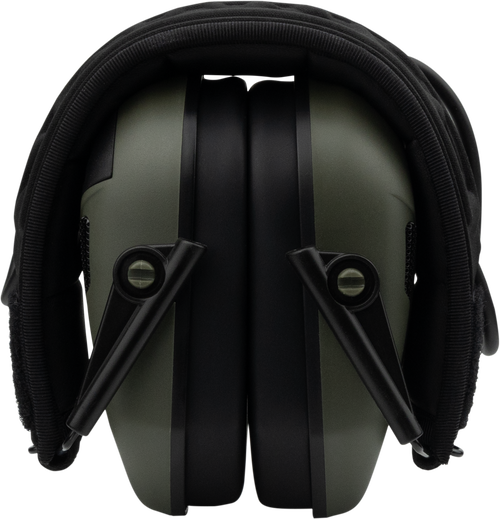 EARMOR M300A Foliage Green earmuffs shown from multiple angles.