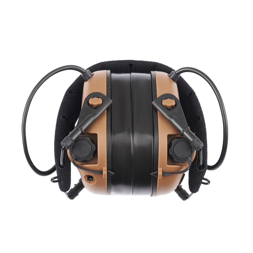 EARMOR M31 PLUS Coyote Brown earmuffs, alternate product view.