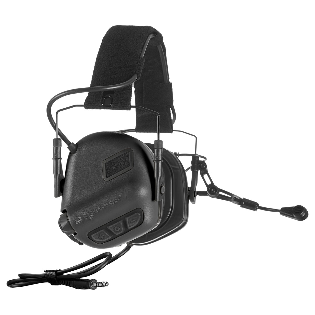 EARMOR EARMOR M32 PLUS Tactical Communication Headset | NRR 22dB & EMI Shielding (NATO Plug) - Professional Tactical Hearing Protection and Communication Gear