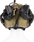 EARMOR EARMOR M32X PLUS Tactical Headset Shooting Ear Protection with MIC, Nato TP120 & U-174 Connector and ARC Rail Helmet Adapters - Professional Tactical Hearing Protection and Communication Gear