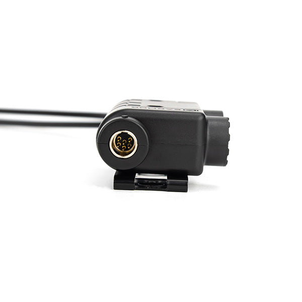 M56 DualCom Aviation Connector PTT for 2x Kenwood Raidos Applications