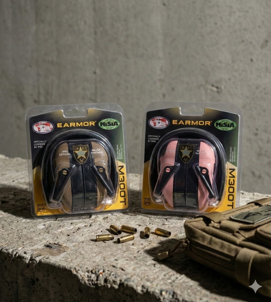 EARMOR EARMOR M300T Dual Pack Bundle – IPSC Edition - Professional Tactical Hearing Protection and Communication Gear