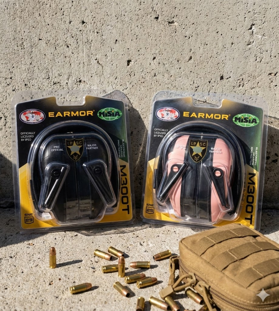 EARMOR EARMOR M300T Dual Pack Bundle – IPSC Edition - Professional Tactical Hearing Protection and Communication Gear