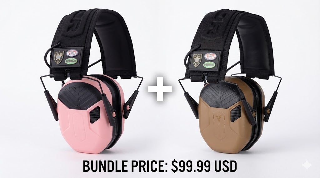 EARMOR EARMOR M300T Dual Pack Bundle – IPSC Edition - Professional Tactical Hearing Protection and Communication Gear