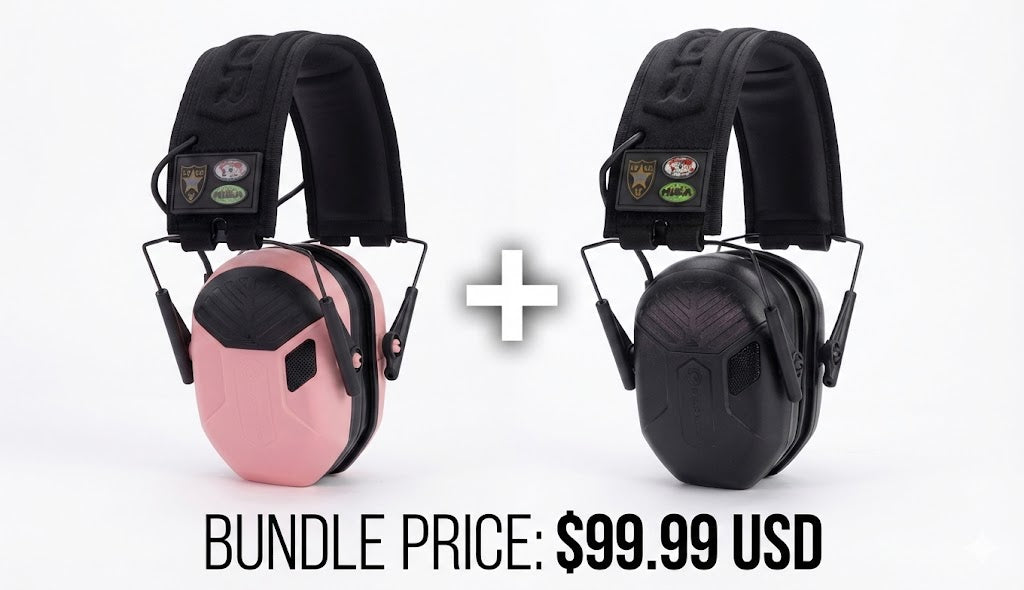 EARMOR EARMOR M300T Dual Pack Bundle – IPSC Edition - Professional Tactical Hearing Protection and Communication Gear