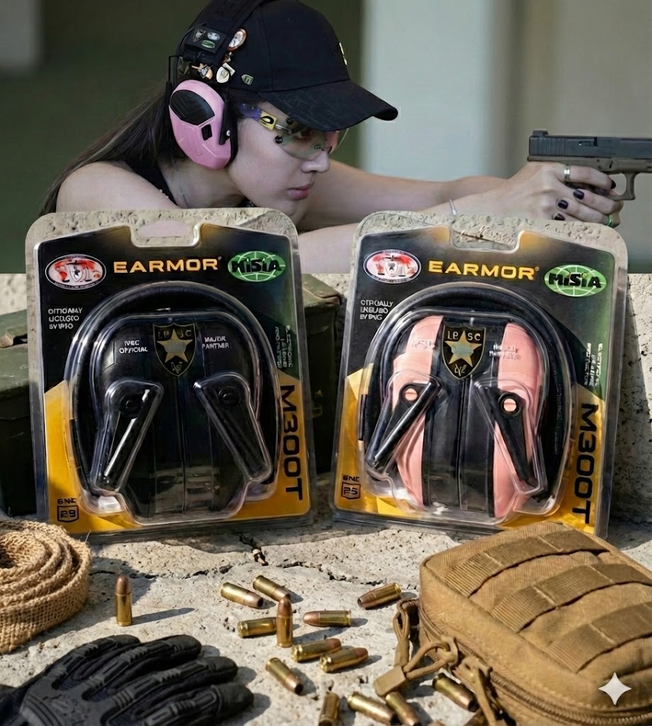 EARMOR EARMOR M300T Dual Pack Bundle – IPSC Edition - Professional Tactical Hearing Protection and Communication Gear