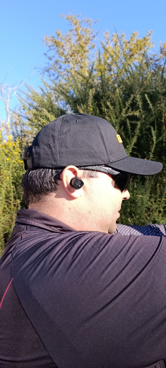 Hunter observing outdoors while wearing M20T PRO